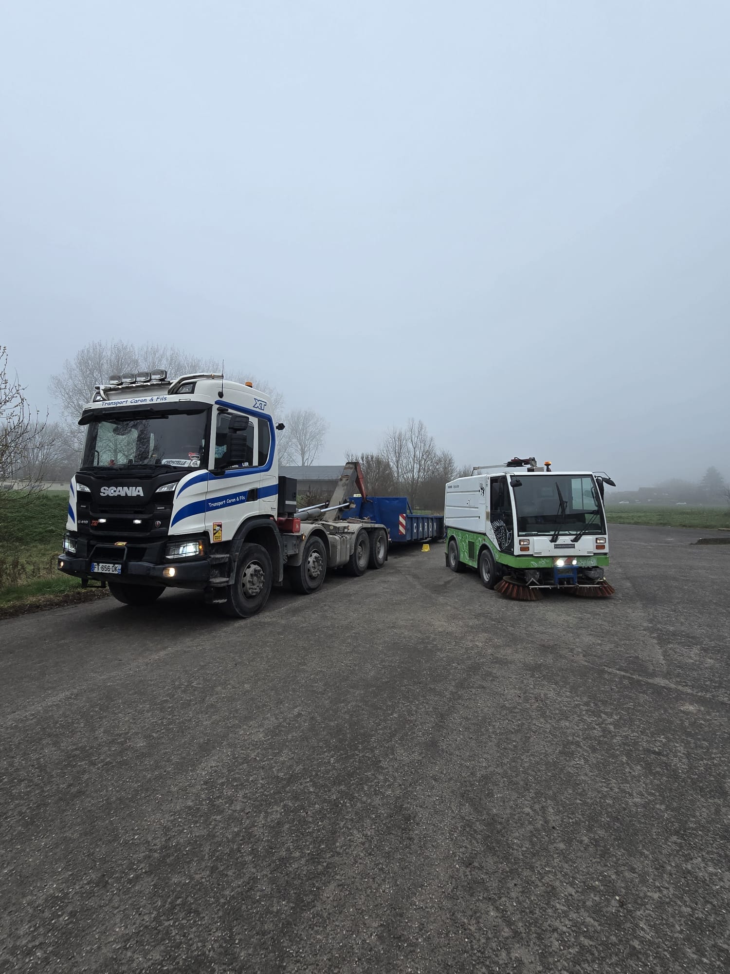 Zone d'intervention pour le nettoyage des cours et parkings de TPE-PME dans les Hauts-de-France